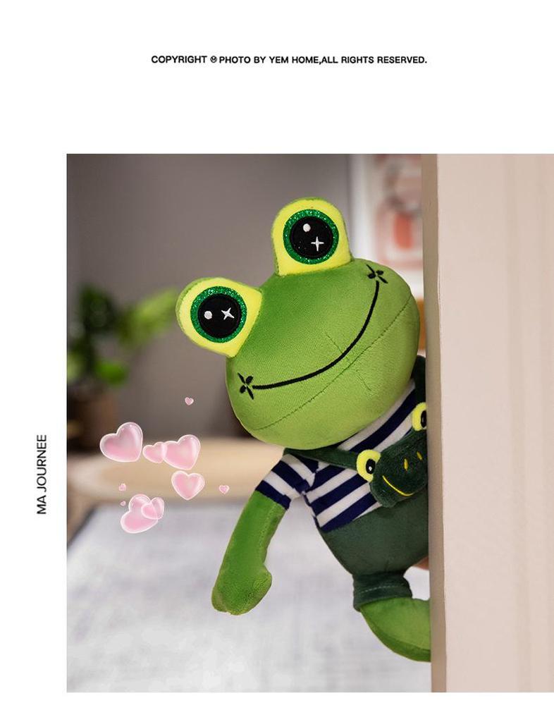Kawaii Frog Plush Toy - Cute Cozy Soothing Doll Gift for Kids