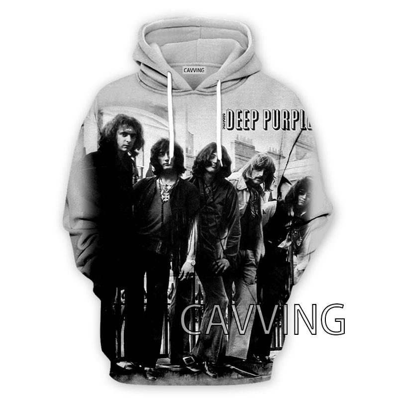 Felpe con cappuccio Deep Purple Band Felpe con cappuccio stampate in 3D Top Harajuku Abbigliamento per donna/uomo Harajuku Y2k Cappotto con stampa 3D