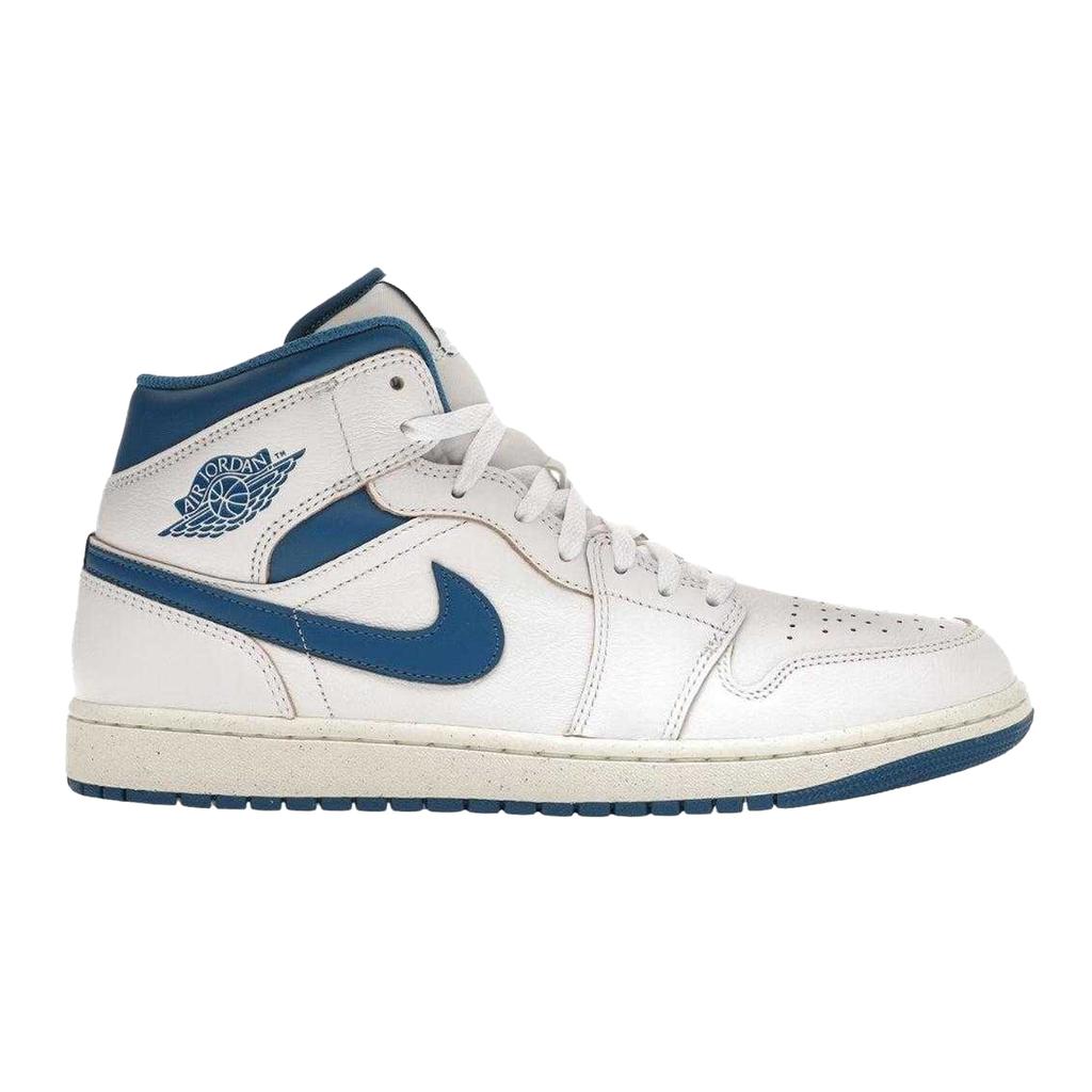 Nike Mens Air Jordan 1 Leather Mid Cut Trainers