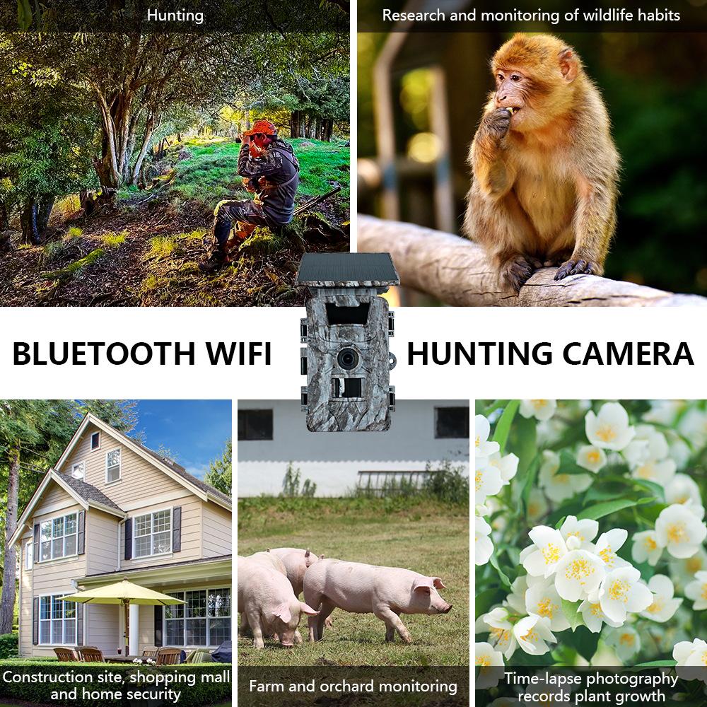 Solar-Powered HD WiFi Hunting Camera: Waterproof, Infrared, Motion Detection.