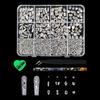 Professional Resin Rhinestones Nail Art Supplies 12Compartment For Customized Manicure And Pedicure Resin Nail Gems