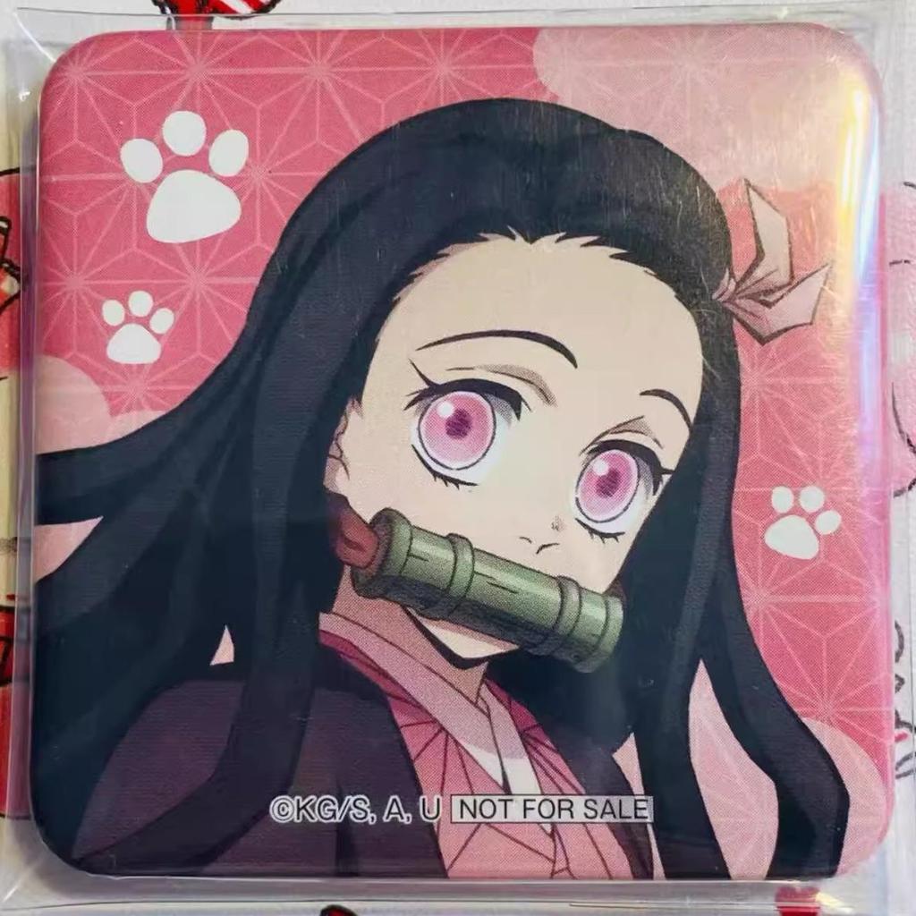 Demon Slayer Square Badge: Minamiya Candy Kuji B Prize - Muichiro, Mitsuri, Giyu, Kyoujuro