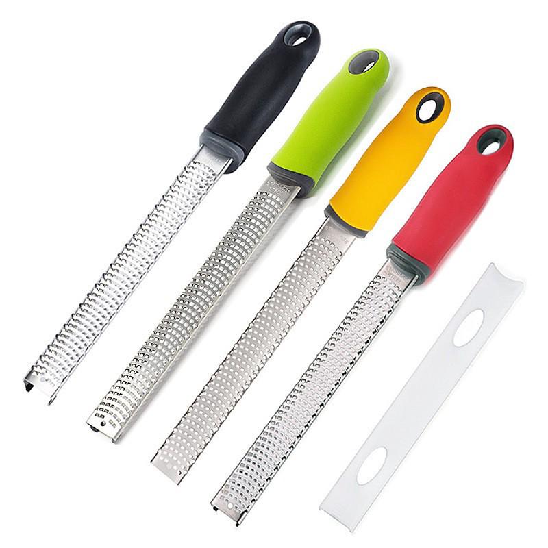 304 Stainless Steel Cheese Grater & Lemon Zester Tool OPP Bag (2103-1) жёлтый