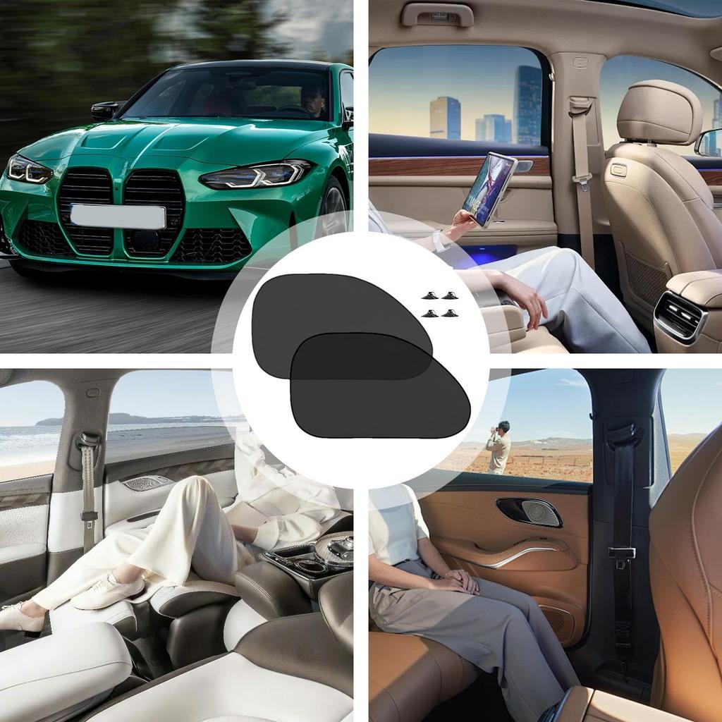 Car Window Shades, Car Window Shade Mesh | Side Window Screen, Car Mesh Sun