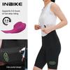 INBIKE Women's Cycling Bibs Pants High-waisted Summer Bike Shorts with Straps Shock Absorbing Bicycle Shorts MTB Cycling Clothes