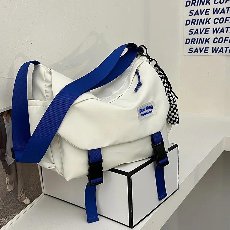 Fashiable Men's Shoulder Messenger Bags for Teen Women Casual Crossbody Bag, Suitable for Daily Use During Campus Work Travel