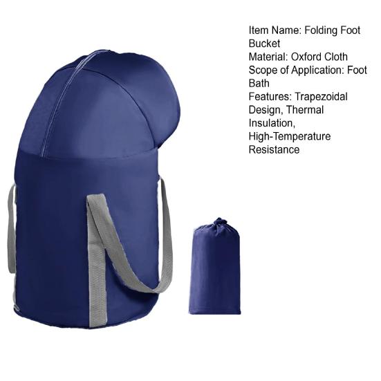 Folding Foot Bucket Stable Trapezoidal Design Anti-Tilt High-Temperature Resistant Foot Bath Basin Foot Soaking Tub