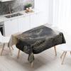 Waterfall Tablecloth Alpine Flowing Water Printed  Stain Resistant Waterproof Kitchen Table Home Decoration