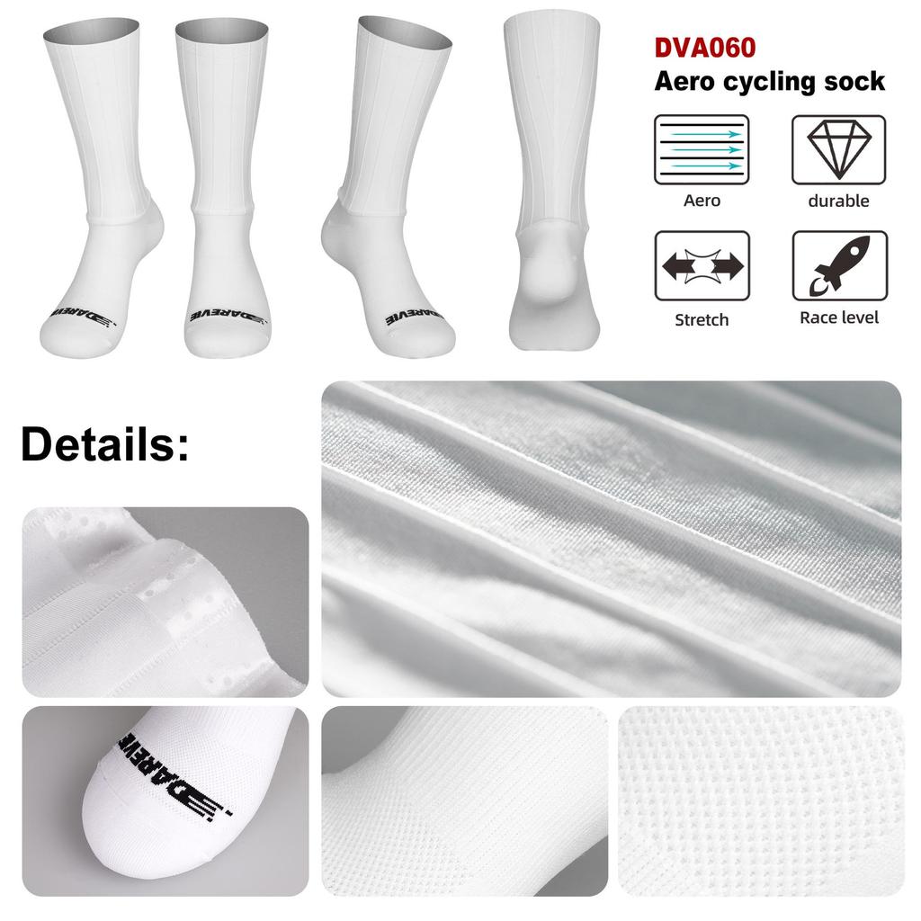Yongwei Darevie Aero Striped Cycling Moisture-Wicking Socks