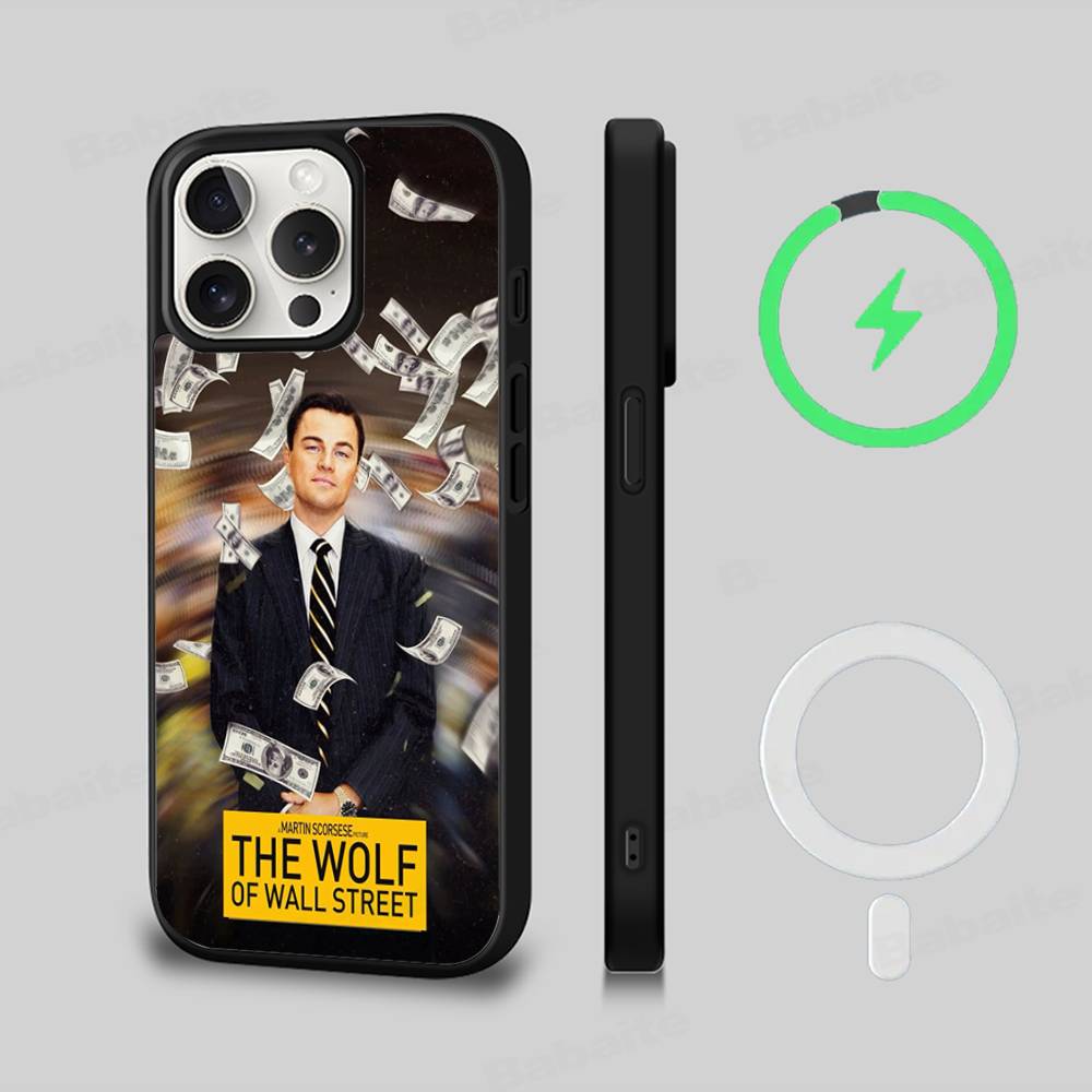 TV The W-Wolf Of W-Wall S-Street Magnetic Phone Case For IPhone 16 15 14 13 12 11 17 Pro Max Plus Wireless Charge Cover