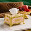European Style Tissue Box Holder Light Luxury Tissue Dispenser Napkin Holder  Restaurants