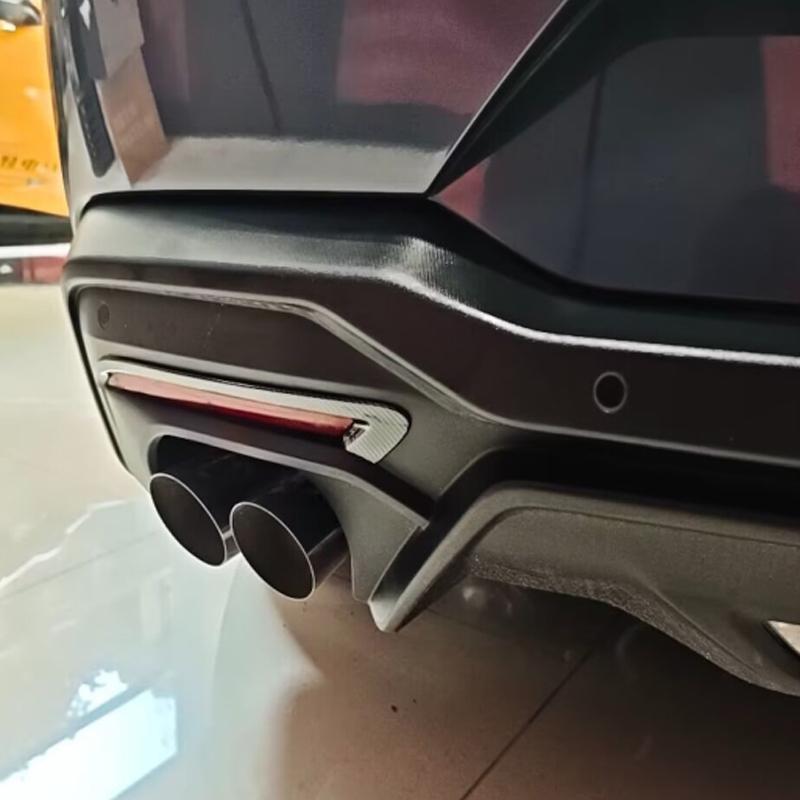 For Ford Mustang 2024 2025 carbonfiber Rear Fog Light Foglight Lamp Cover Trim Foglamp Reflector sticker Exterior Accessories