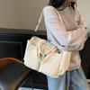 Large-capacity Artistic Single-shoulder Crossbody Bag Minimalist Style Multi-pocket Handbag