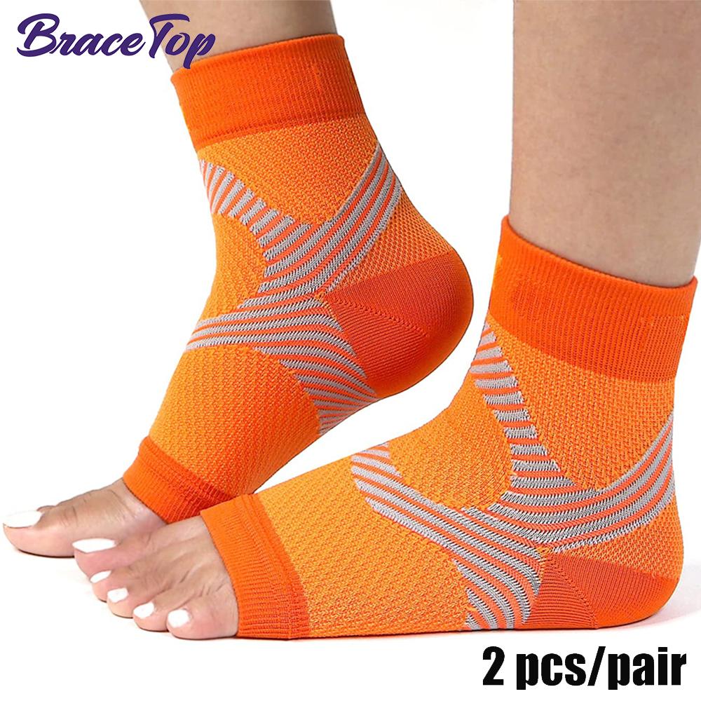 Bracetop 1 Paar Sport Knöchel Kompressionsmanschette Elastisch Yoga Tanz Übung Druck Fußmanschette Unisex Dünn