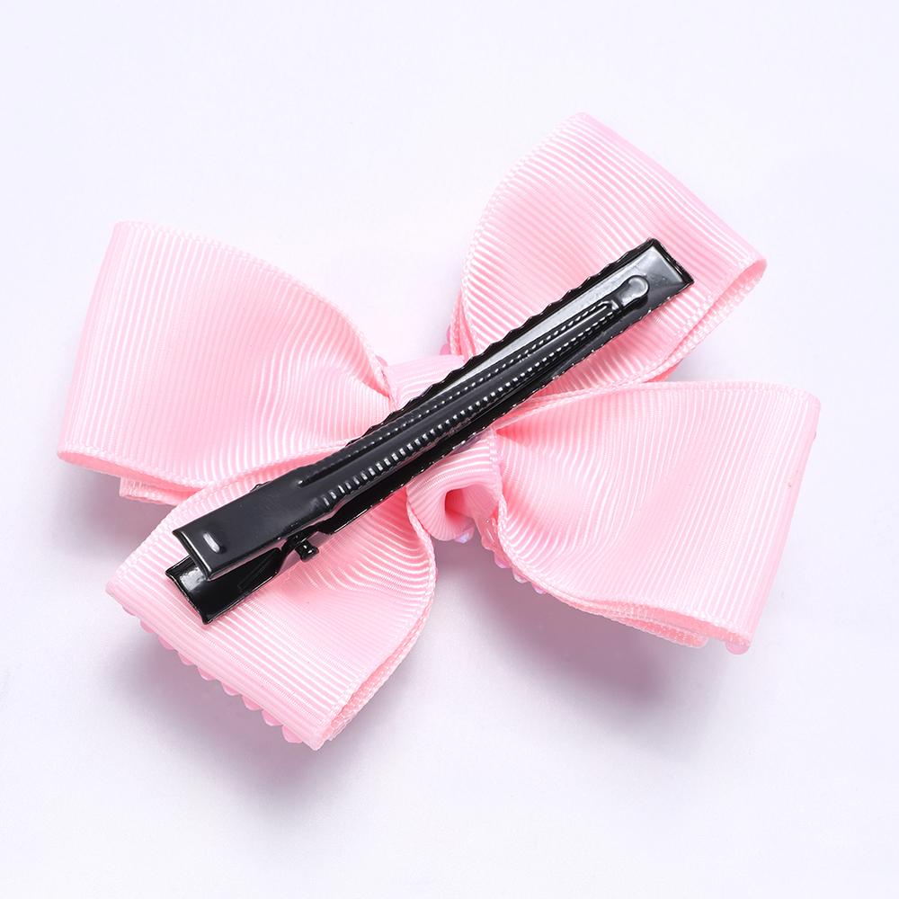 Rhinestone Bow Hair Clips Sweet Ribbon Barrette Baby Girls Sparkling Crystal Hairpins For  Children Kids Headwear Accessories