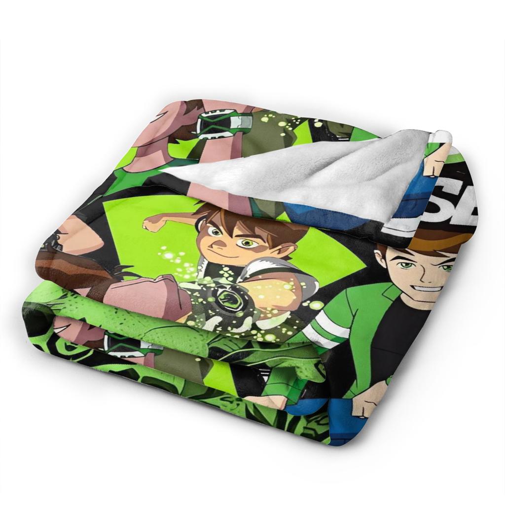 Super Warm BlanketsGirls Boys Travel Ben 10 Omnitrix Bedding Throws Flannel Bedspread For Home Decor Funny Sofa Bed Cover