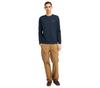 Timberland Logo LS Tee - Herren Langarm T-Shirt Bio-Baumwolle Blau TB0A2FQD-Z02 ORIGINAL