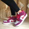New Jordan 1 Mid GS Rush Pink 555112-661