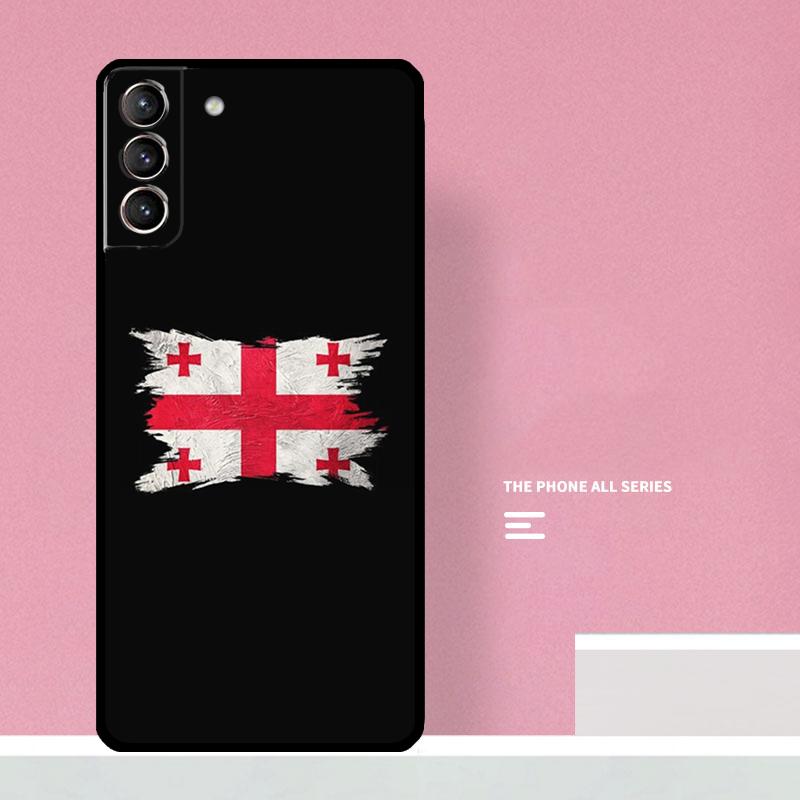 Georgia Grunge Flag Phone Case For Samsung Galaxy S24 S26 Ultra S20 S21 S22 S23 S25 Plus S10 S25 FE Cover Coque