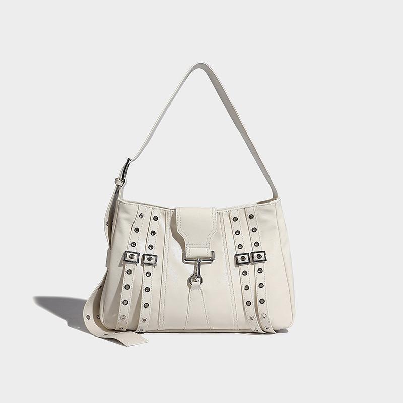 2024 Summer New Motorcycle Bag, Single Shoulder Crossbody Bag, High-Quality Fashion Tote Bag, Commuting Underarm Bag for Women