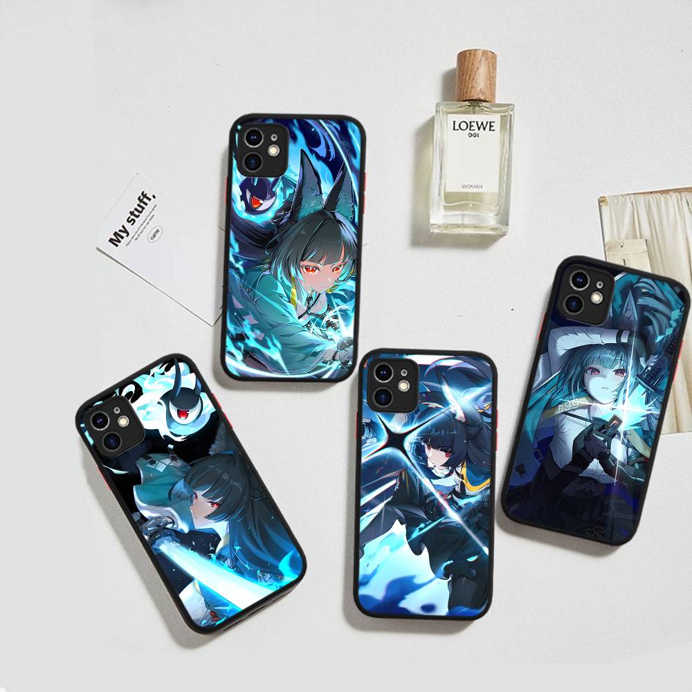 Hoshimi Miyabi ZZZ Phone Cases for iPhone 16 15 14 Plus 13 12 11 Pro Max Matte oft Bumper Phone Cover