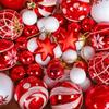 Christmas Tree Balls 6cm 3cm Big Christmas Ball  Multicolor Ball Decorations Christmas Tree Ornaments Set for Home Party
