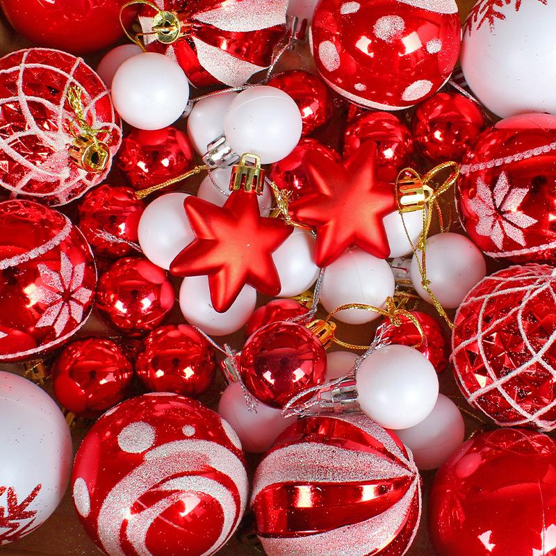Christmas Tree Balls 6cm 3cm Big Christmas Ball Multicolor Ball Decorations Christmas Tree Ornaments Set for Home Party