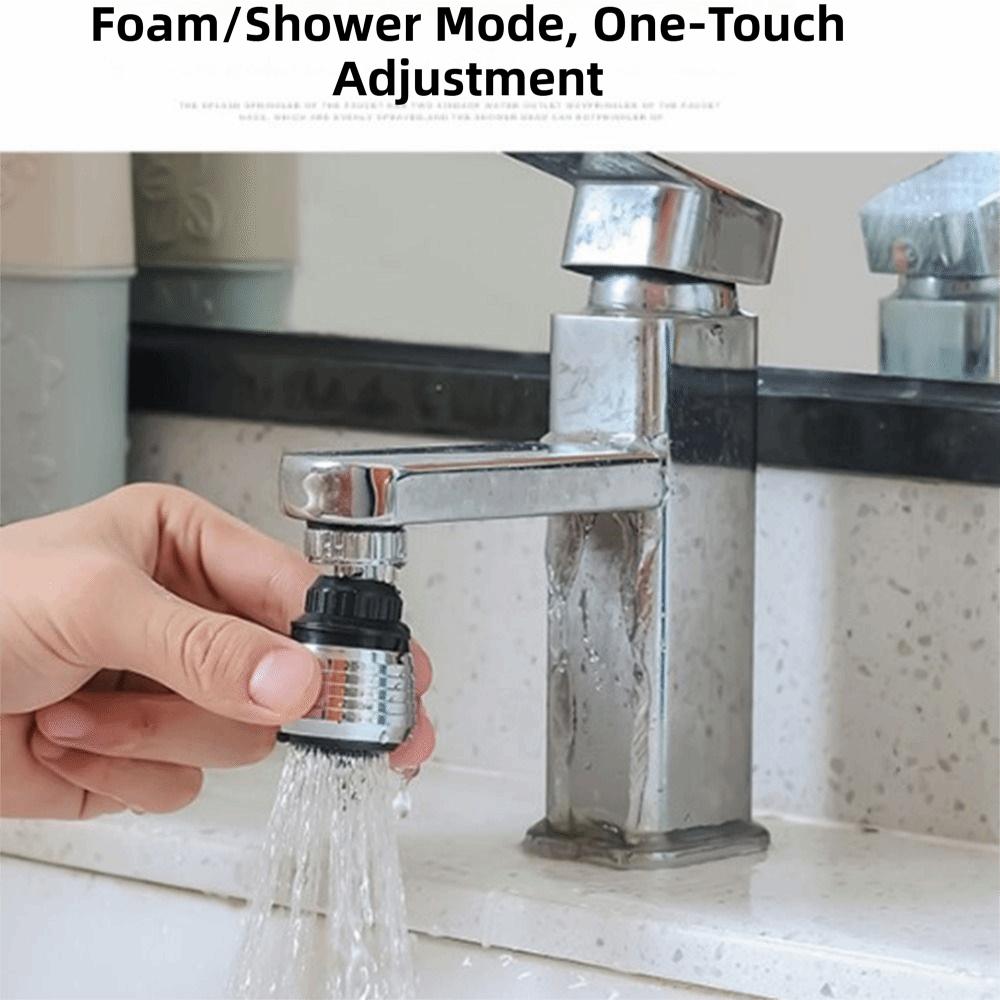 360° Rotating Kitchen Faucet Aerator Water Saver Stainless Steel Pressurized Faucet Head Quiet Nozzle Booster