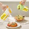 Glass Oil Sprayer Bottle for Kitchen 2-in-1 Spray & Pour Oil Dispenser Non-Drip Nozzle Atomizing Oil Sprayer with Anti-Clog Filter