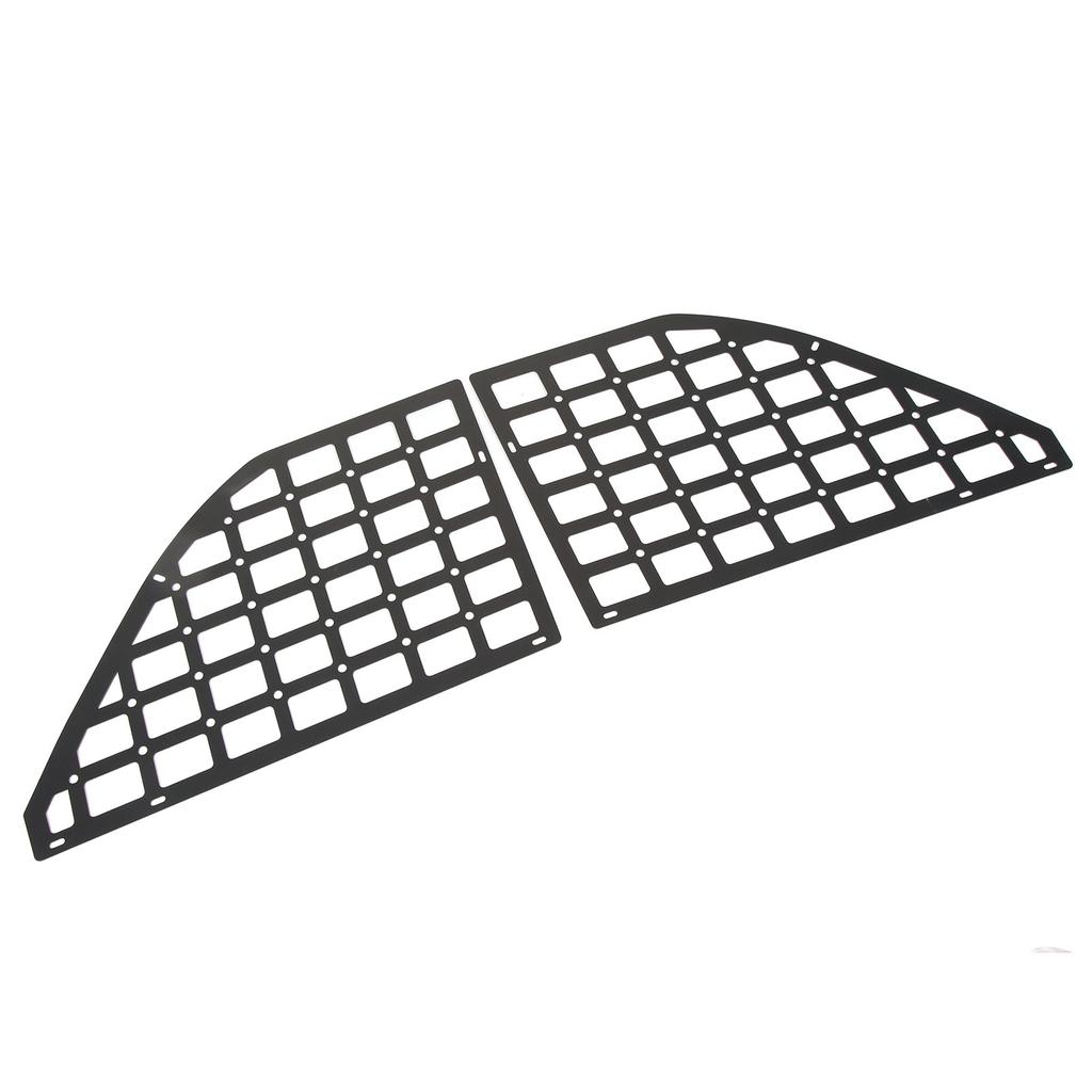 1 Pair Rear Window Storage Panel Black Steel Interior Luggage Organizer Shelf Cargo Rack Replacement for Ford Bronco