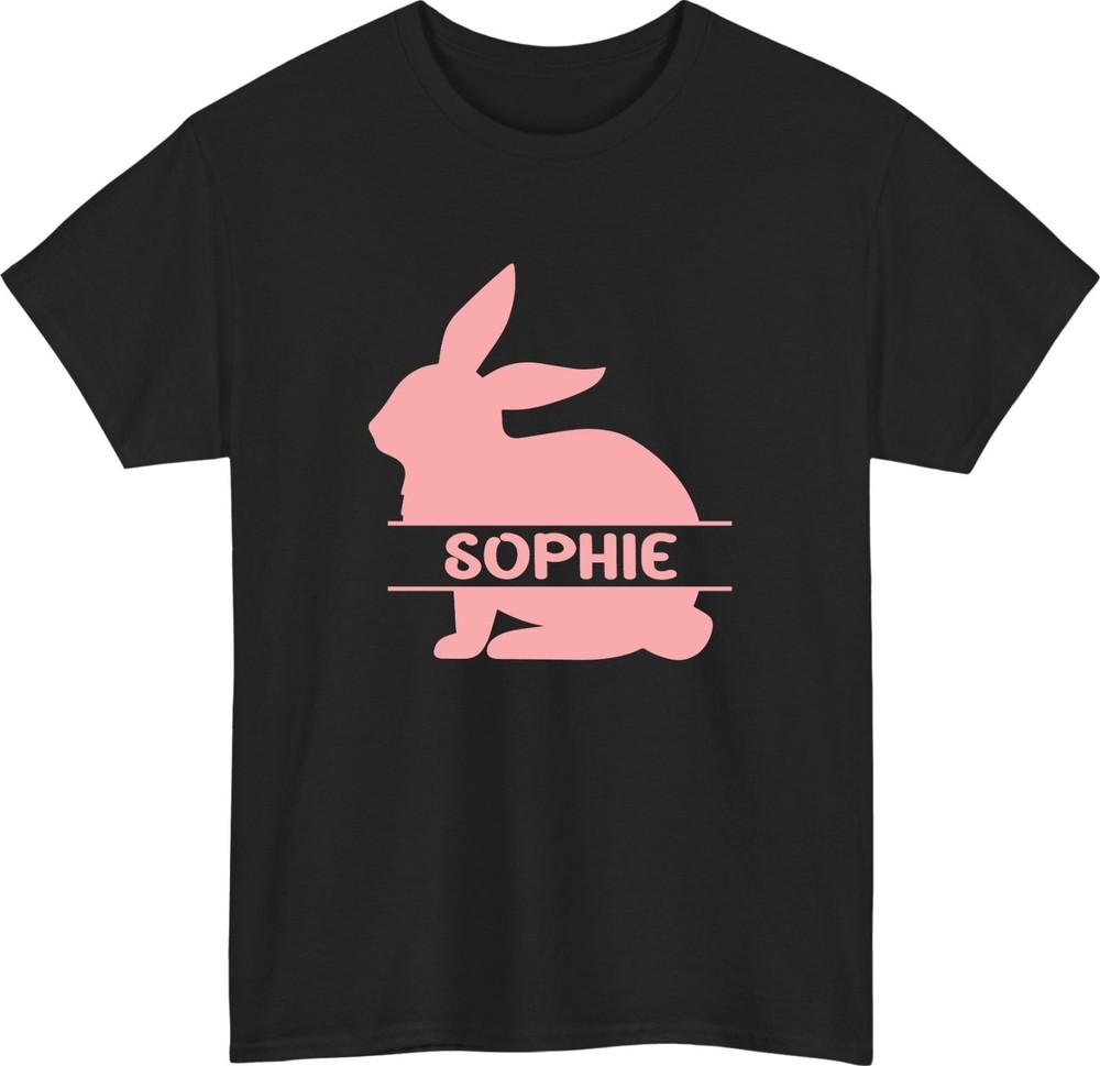 Personalised Easter Bunny TShirt Custom Name His Her Festive Tee Top S
