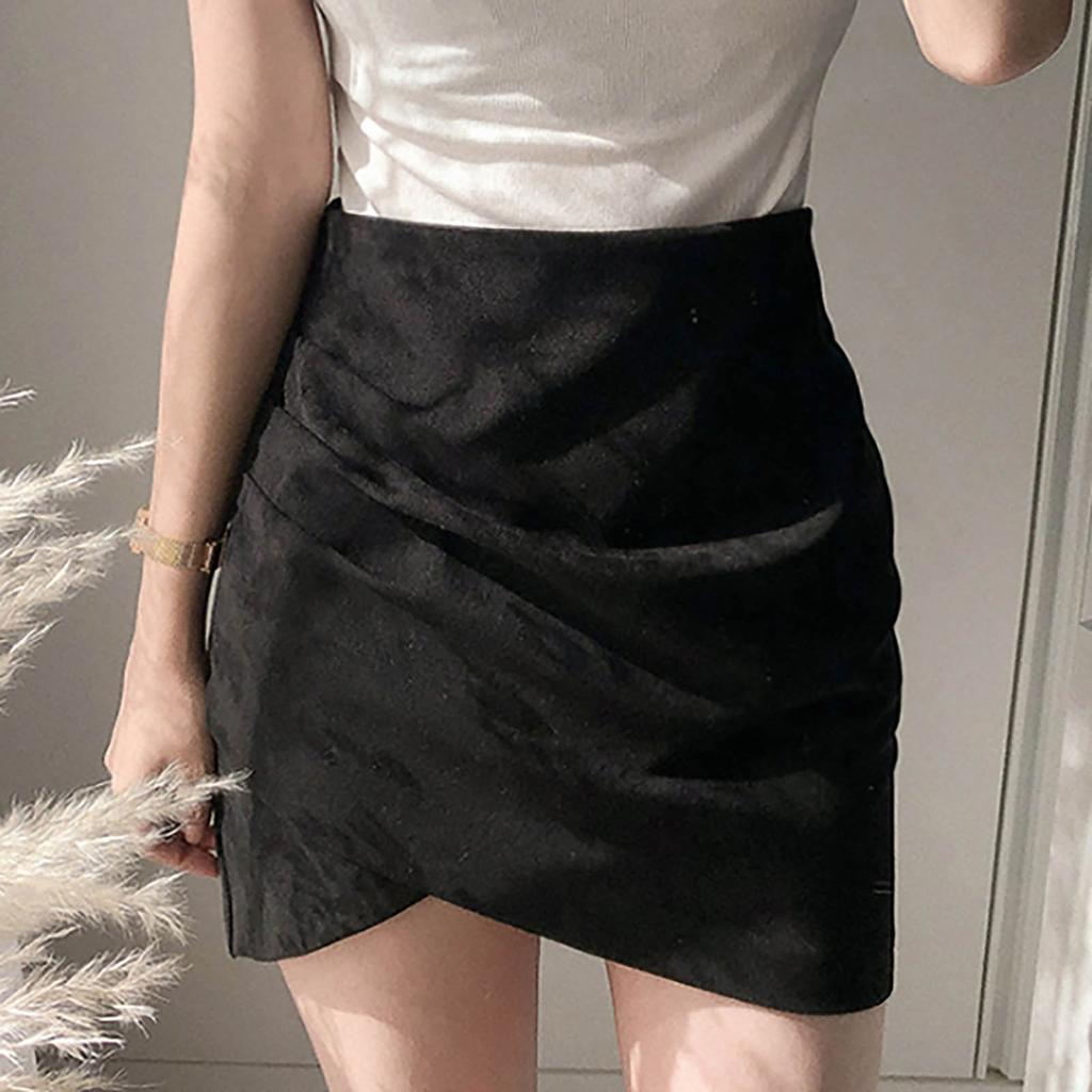 Women's Half Skirt Cute Short Skirt Color Slim