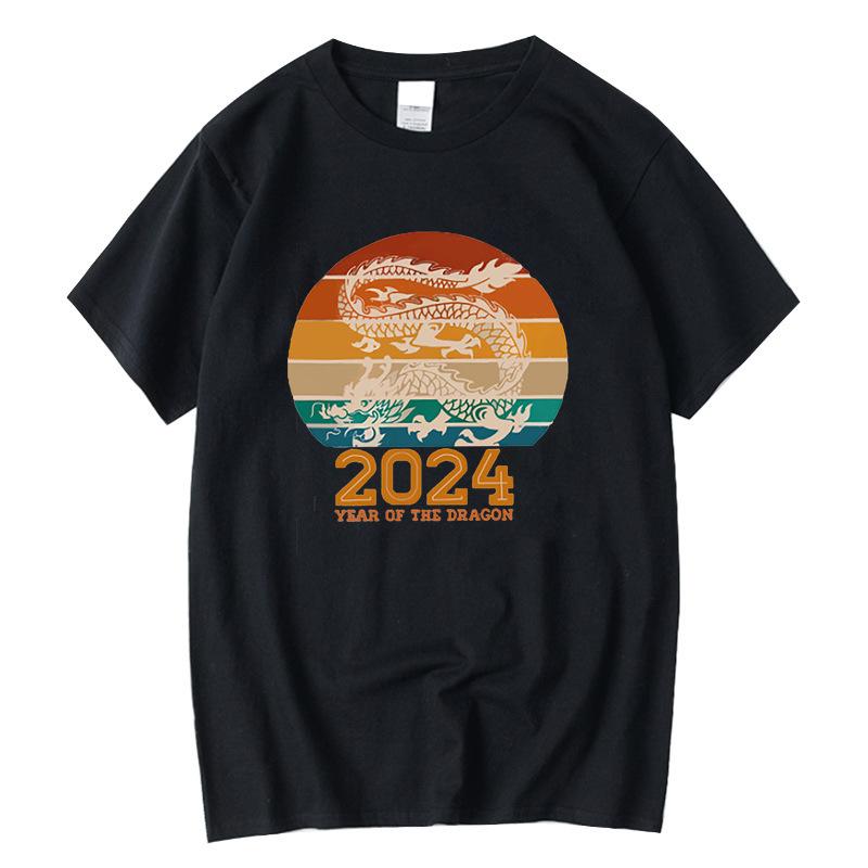 Свободные повседневные футболки с круглым вырезом и короткими рукавами с принтом — фото 10