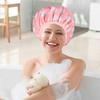 1PC Female Waterproof Shower Cap Double Layer Bath Hair Protector Sleeping Bonnet Efficient Waterproof Hair Cap Satin Bonnet