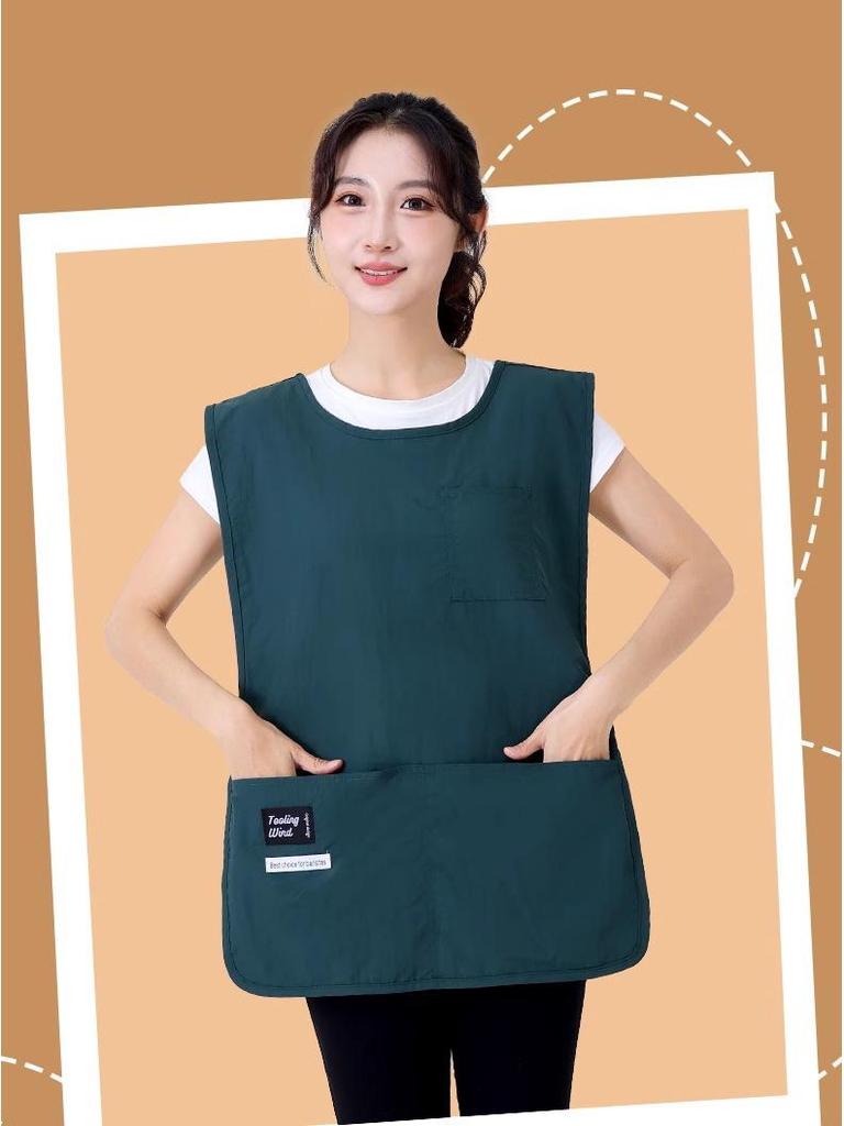 Grembiule a Gilet Impermeabile e Resistente all'Olio per Caffetteria, Catering, Barbiere e Uso Domestico - Traspirante, Resistente all'Usura, Regolabile