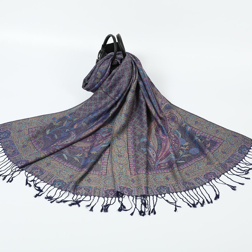 New red shawl with women's travel vacation photo scarf warm scarf cape