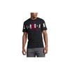 Alphabet Logo Print Short Sleeve T-shirt Men Tops Black BQ5093-010