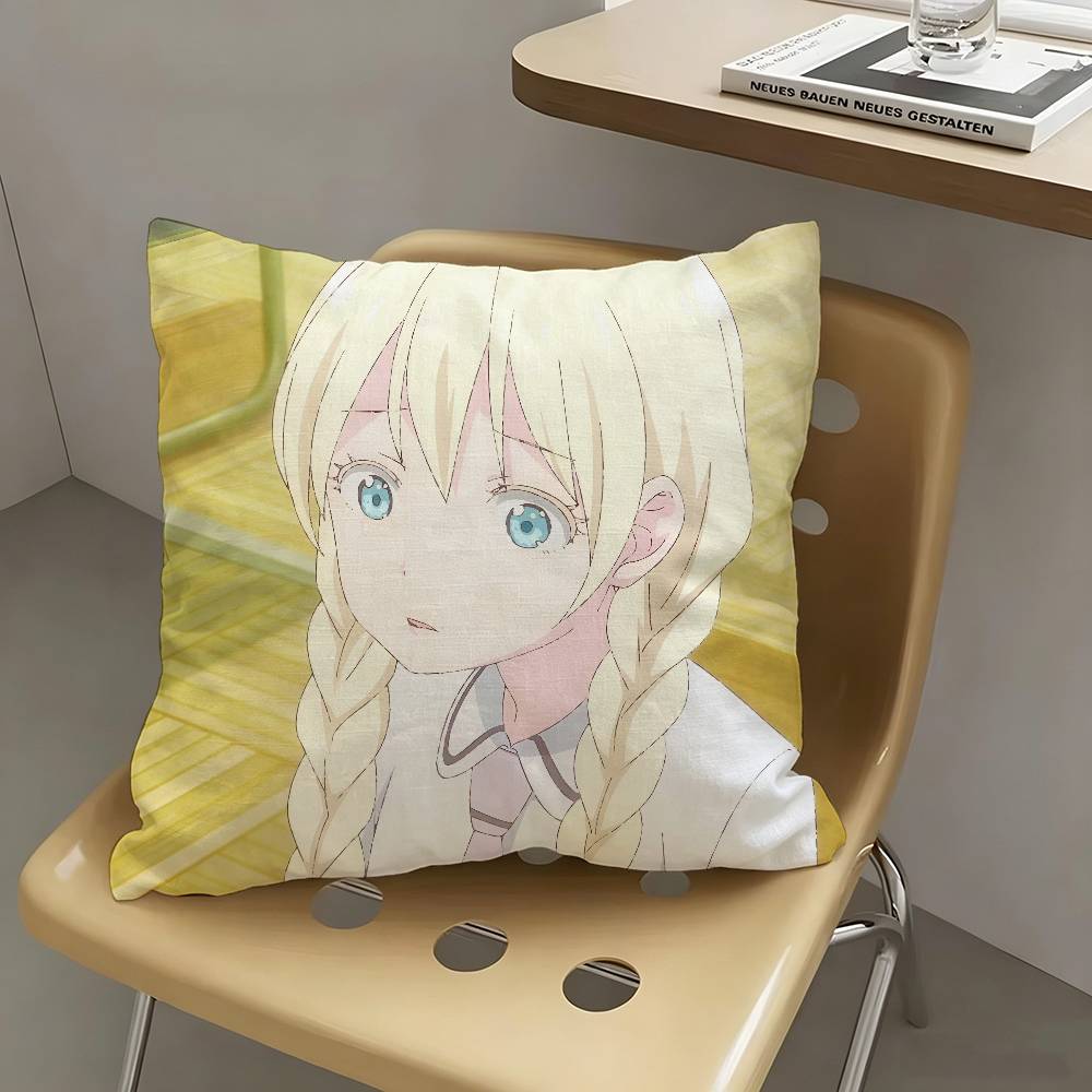 1pc Anime Asobi Asobase Characters Pillow Case Fashion Square Pillowcase Bedroom Sofa Room Ins Decoration Leisure
