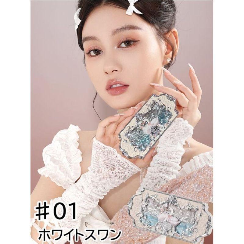 Flower Knows - 6 Shade Eyeshadow Palette - #01 White Swan