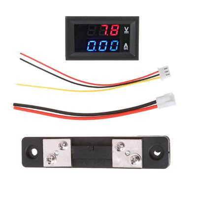 0-100V 50A Digital Voltmeter Ammeter LED Dual Display Current Meter Tester with Shunt Diverter