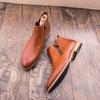 New Fashion Men 'S Shoes Leather Business Boots Man Vintage Casual Classic Formal Side Zipper Chelsea Boots Men Zapatos De Hombre