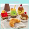 Adorable Plush Baguette Croissant Keychain Food Decoration For Cute Collectors
