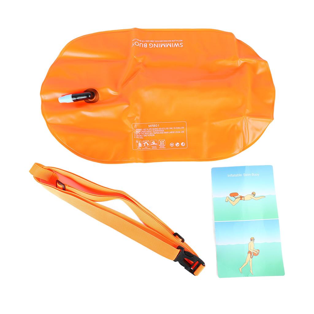Swim Buoy Open Water Safety Swimming Life Saving Drift Buoy for Swim Training Snorkeling