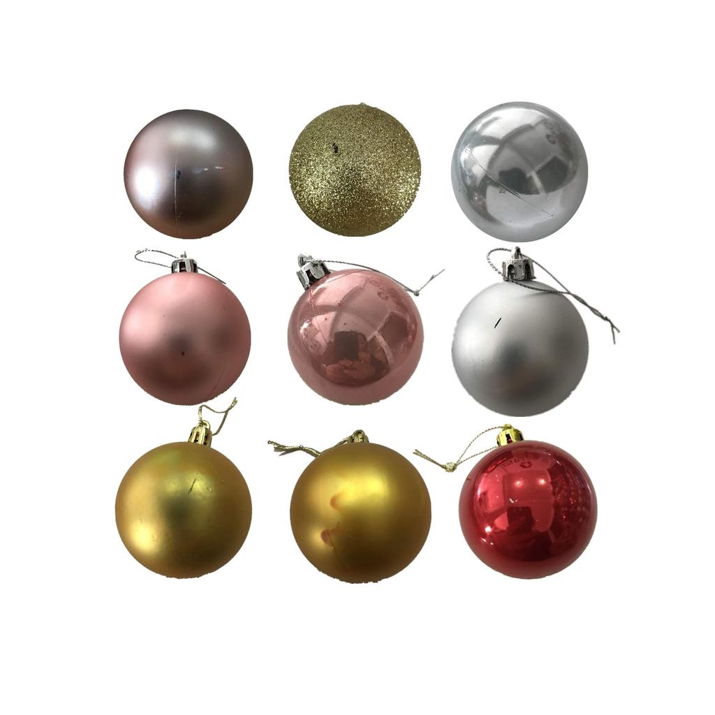 Madrugada Christmas Ornament Available in 11 Perfect for Tree Christmas O325 Balls, 24-Piece Set, Colors, Decorations, Parties, (Champagne Gold, 8cm)