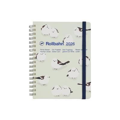 Delfonics Planner 2026 Edition (Starts October 2025) Rollbahn Log Chart Animal Large Monthly Planner (Mint)