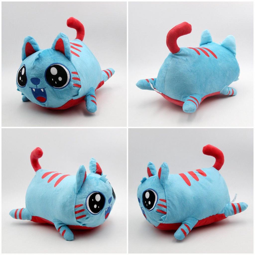 Gatto Blu Peluche Gravycatman Morbido E Delicato Sulla Pelle Regalo Per Bambini