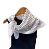Polka Dot Cashew Herringbone Pattern Cotton And Linen Small Square Scarf Silk Scarf Imitation Velvet Headscarf Shawl Sun Protection Scarf