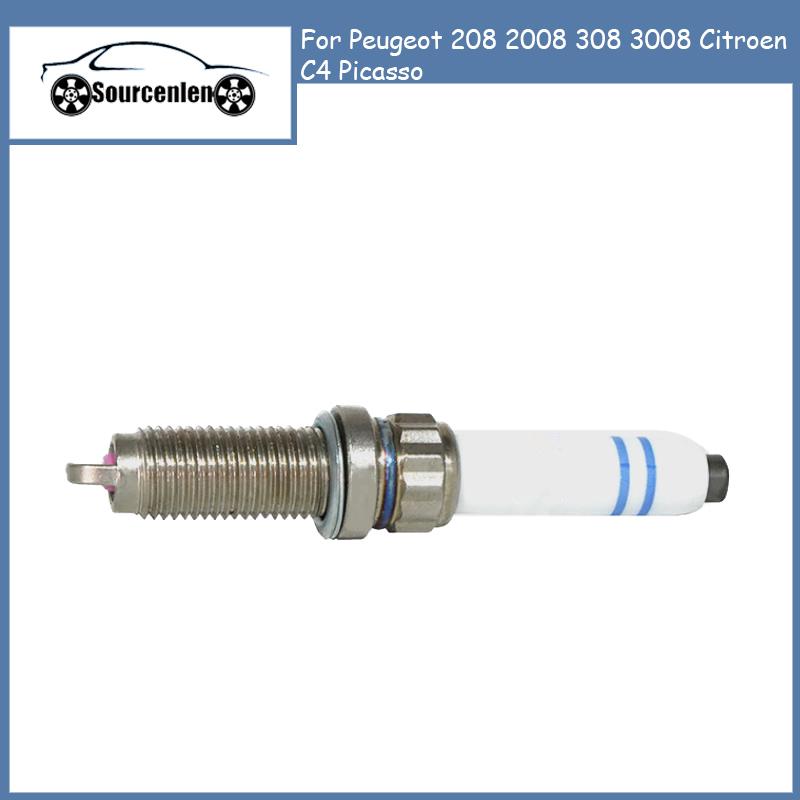 

Brand New 1 Pcs Spark Plug 9833964280 For Peugeot 208 2008 308 3008 Citroen C4 Picasso