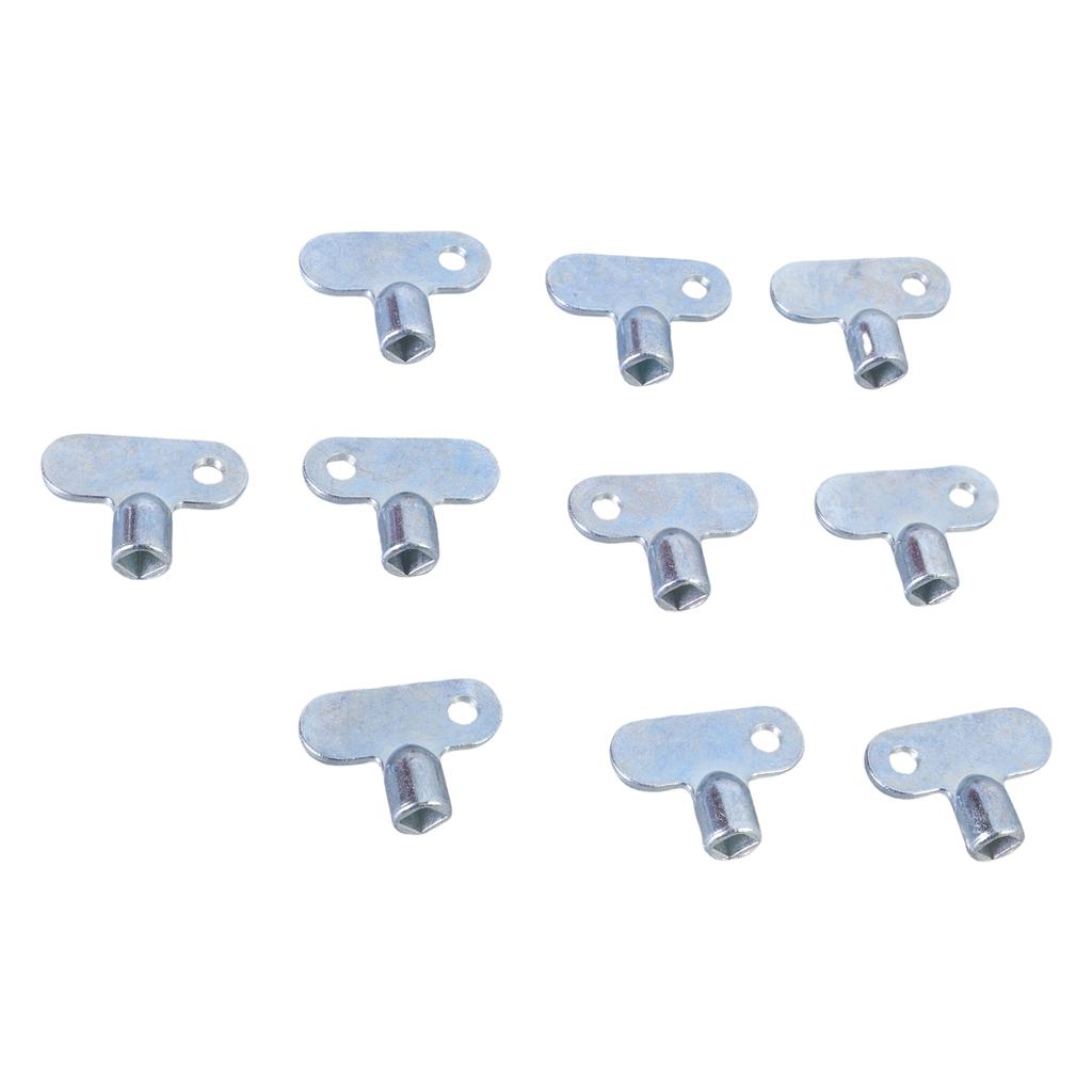 10Pcs Radiator Valve Key Heater Wrench Hand Tools Radiator Water Tap Plumbing Bleeder Key Exhaust Valve Key Enduring