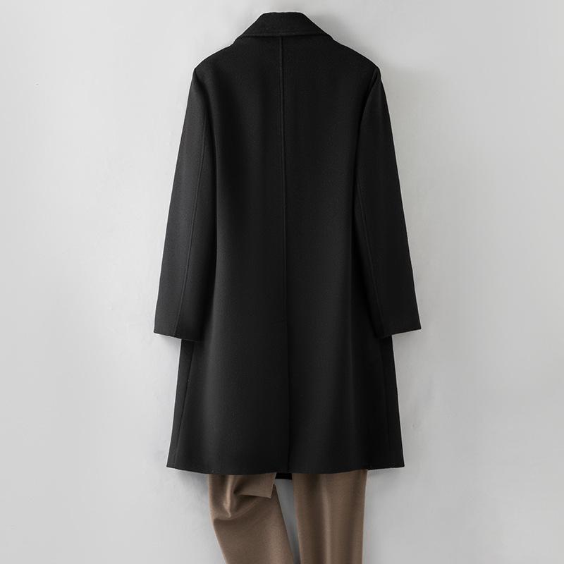 100% шерстяное пальто мужское с пуховой подкладкой шерстяное пальто с подкладкой — фото 5